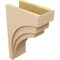 Ekena Millwork 11"W x 22"D x 33"H Classic Rockford Rough Cedar Woodgrain TimberThane Corbel, Primed Tan CORUR11X22X33ROCRCPR - alternate 3